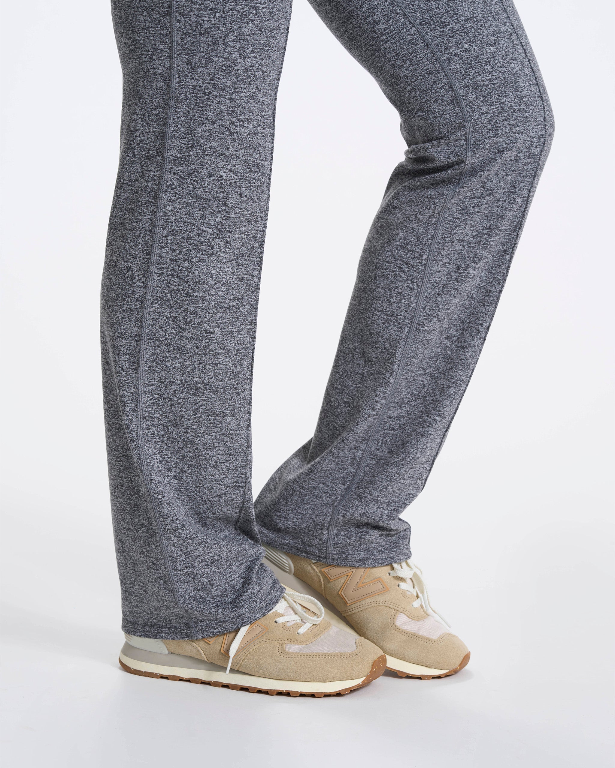 Halo Wide Leg Flare Pant | Heather Grey