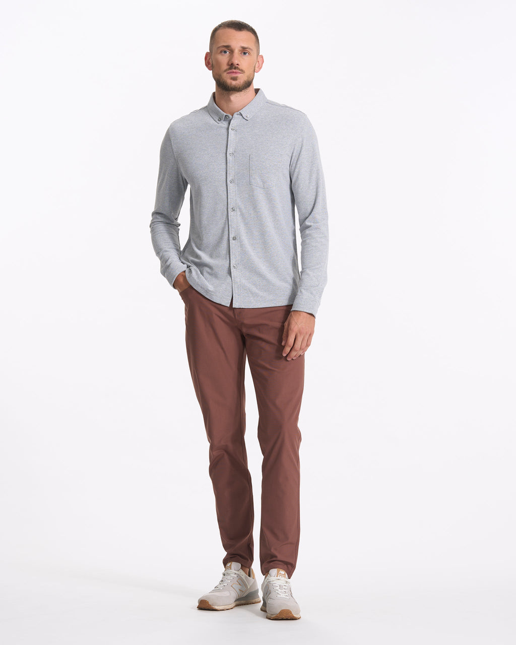 Meta Pant Athletic Slim Fit 30 | Hazelnut