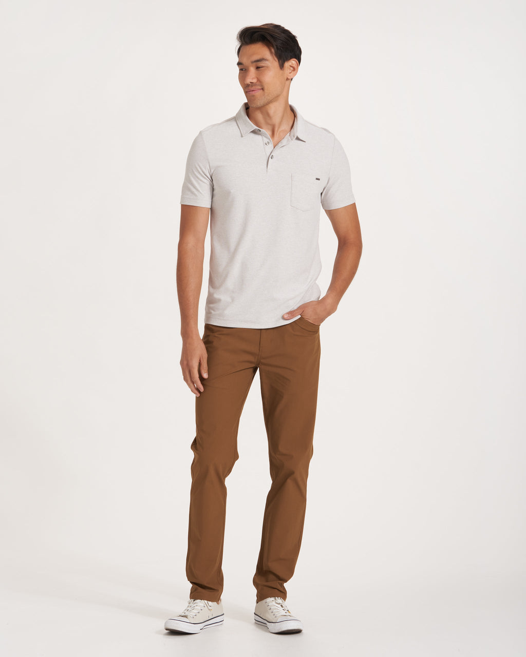 Meta Pant Athletic Slim Fit 32" | Tobacco