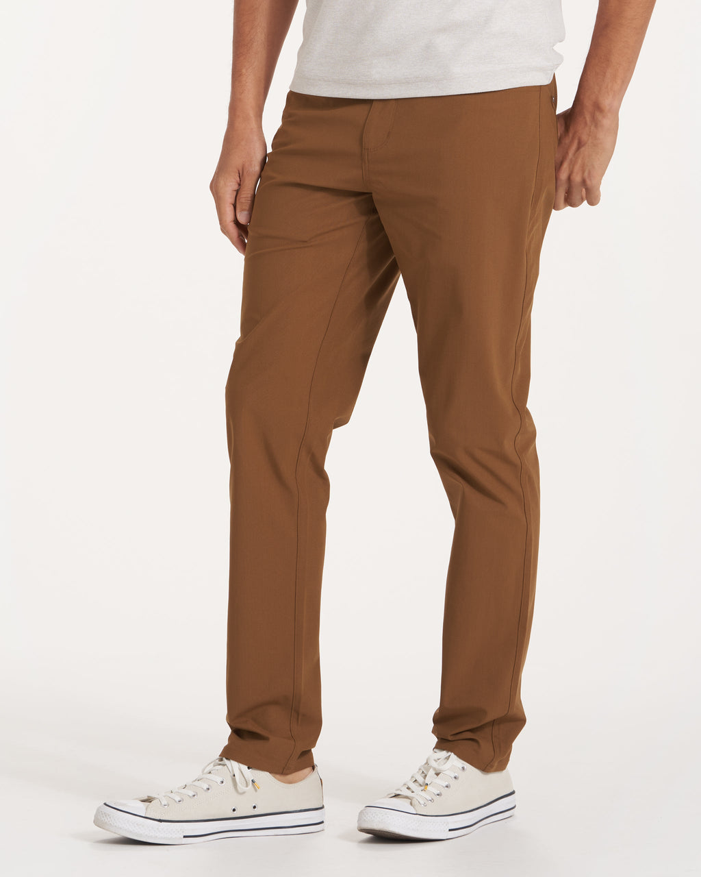 Meta Pant Athletic Slim Fit 32" | Tobacco