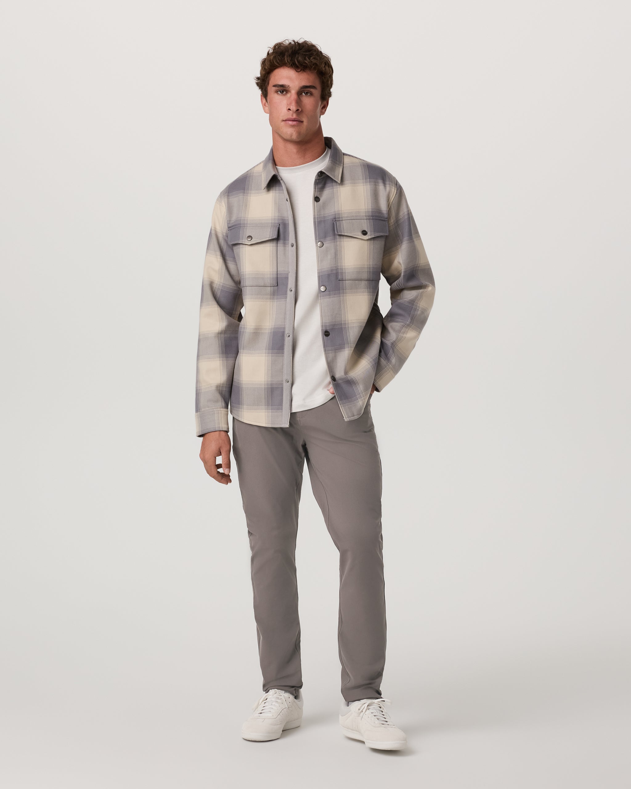 Meta Pant Athletic Slim Fit 30" | Warm Grey