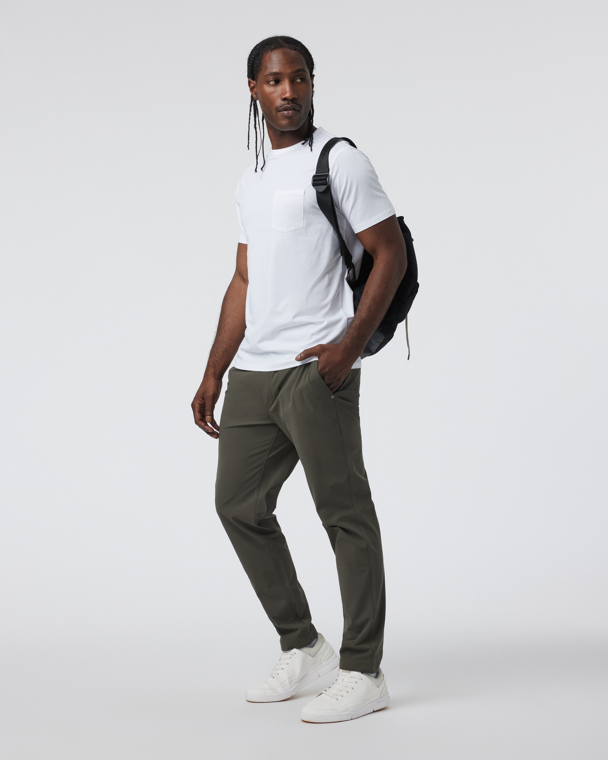 Meta Elastic Waist Pant | Dark Oregano