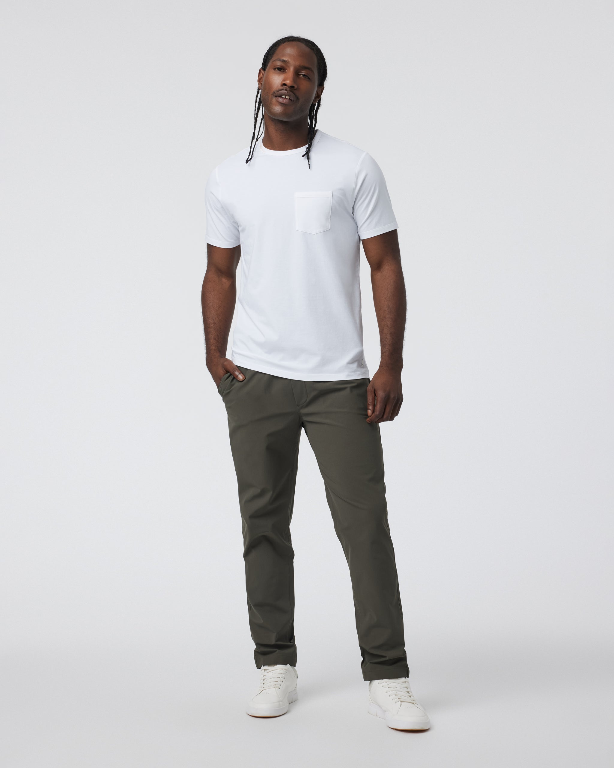 Meta Elastic Waist Pant | Dark Oregano