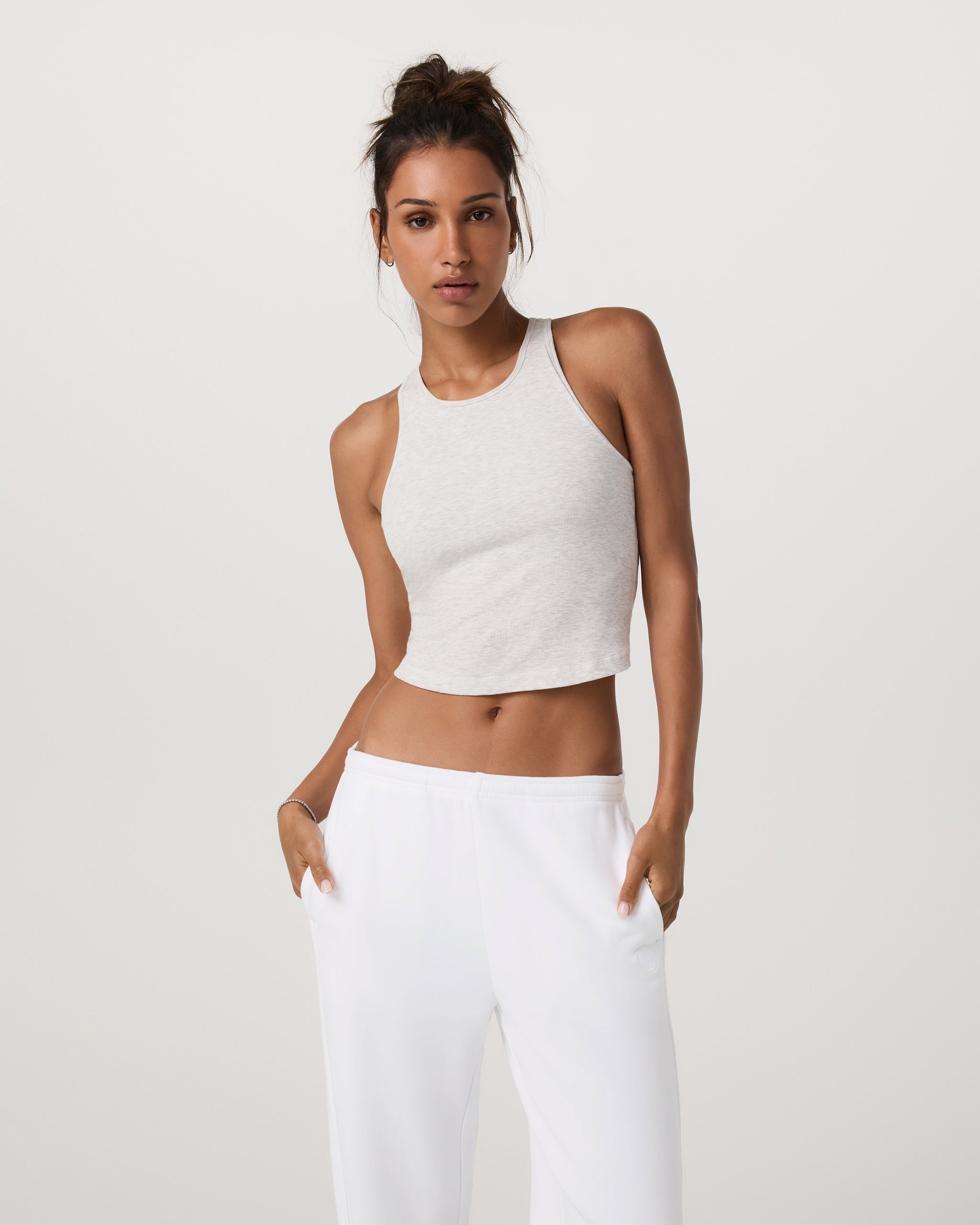 Pose Plyo Tank | White Heather