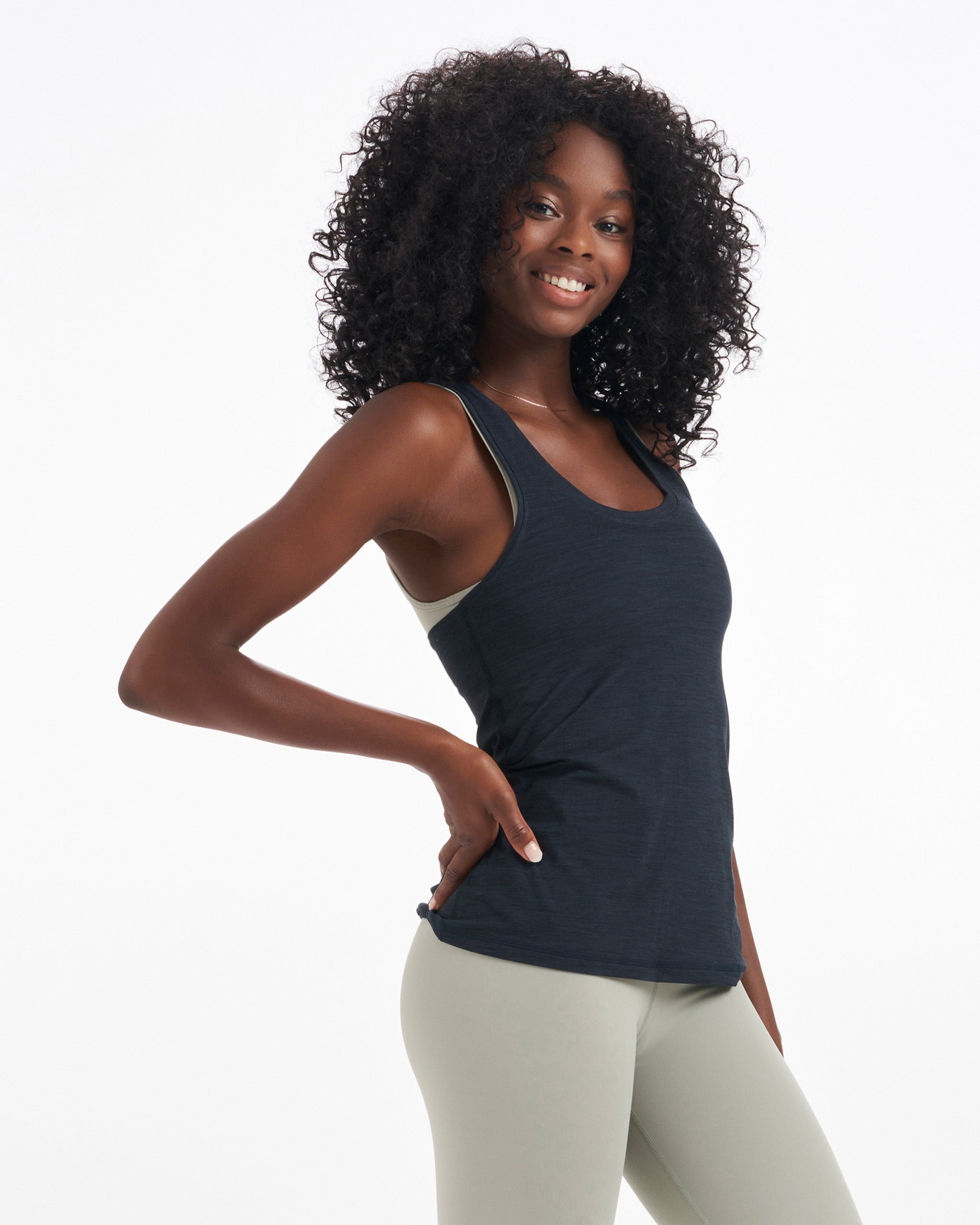 Lux Performance Tank | Ink Heather