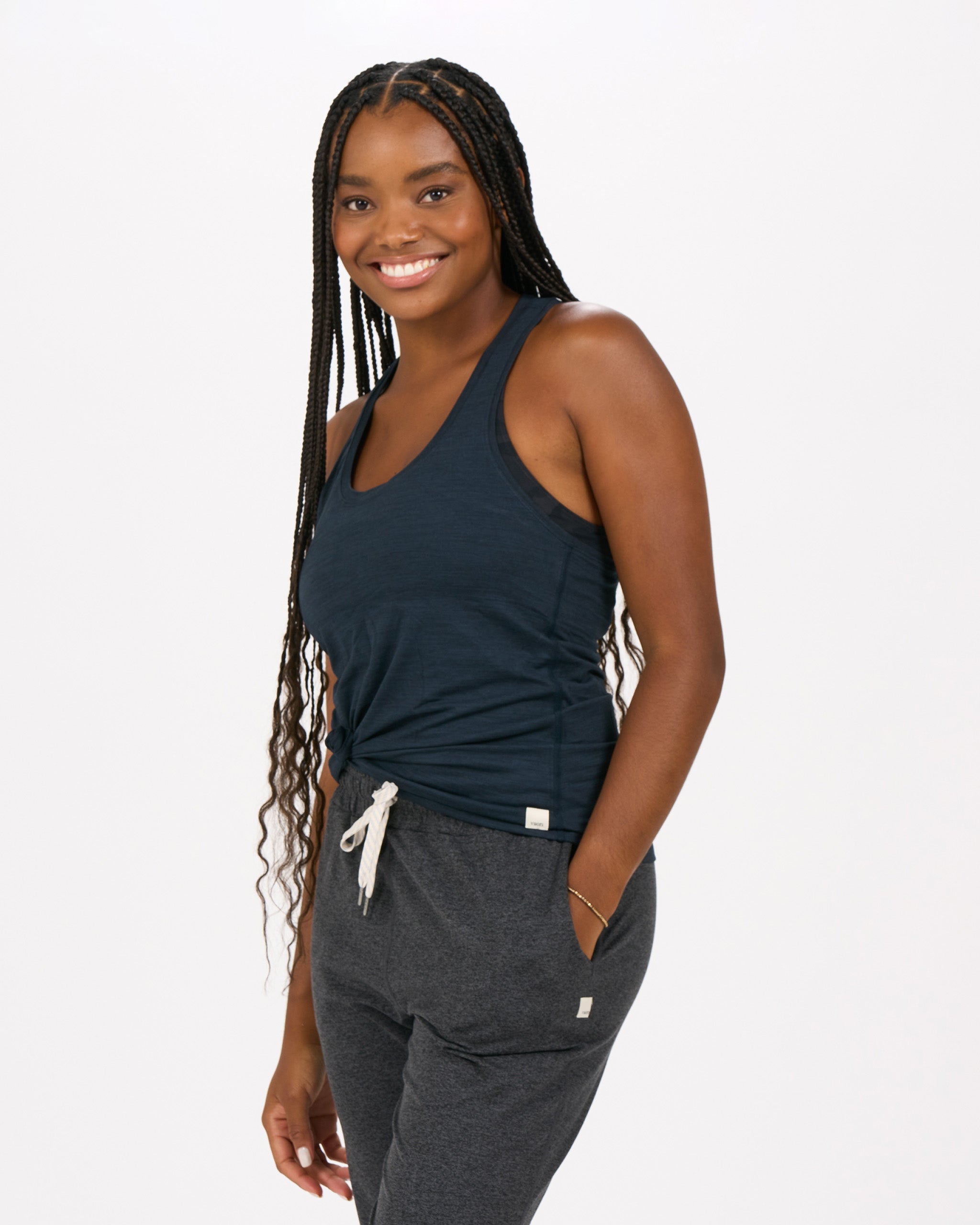 Lux Performance Tank | Ink Heather
