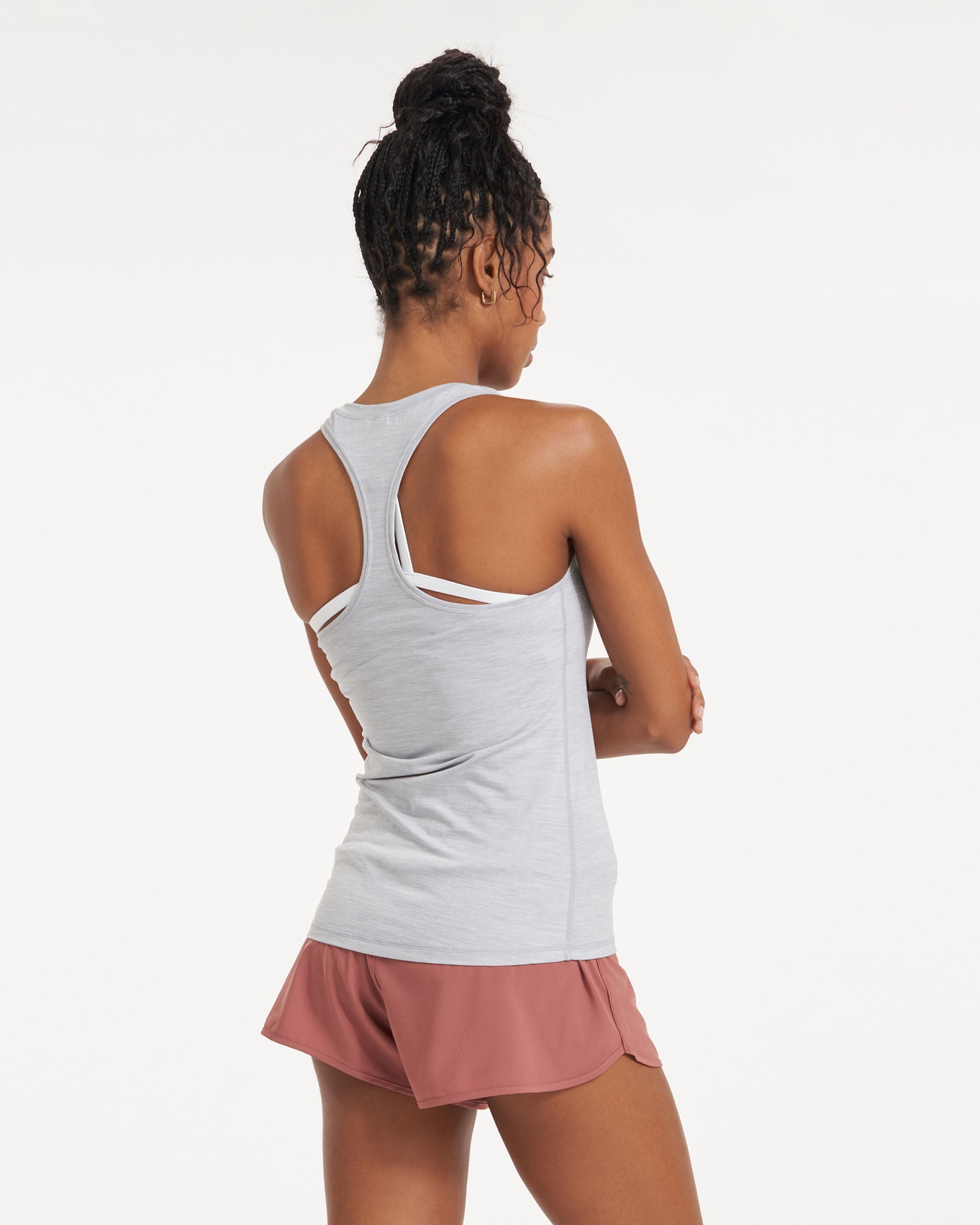 Lux Performance Tank | Platinum Heather