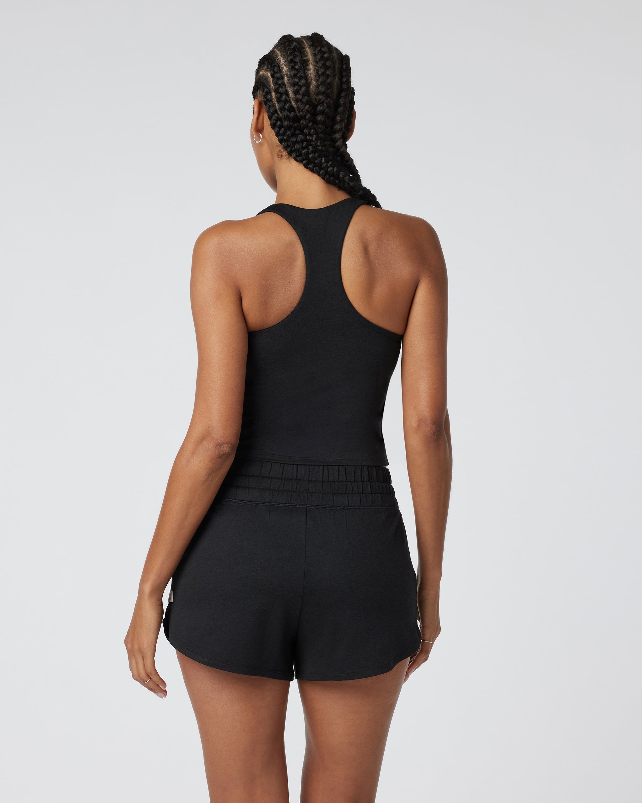 Halo Performance Crop 2.0 | Black Heather