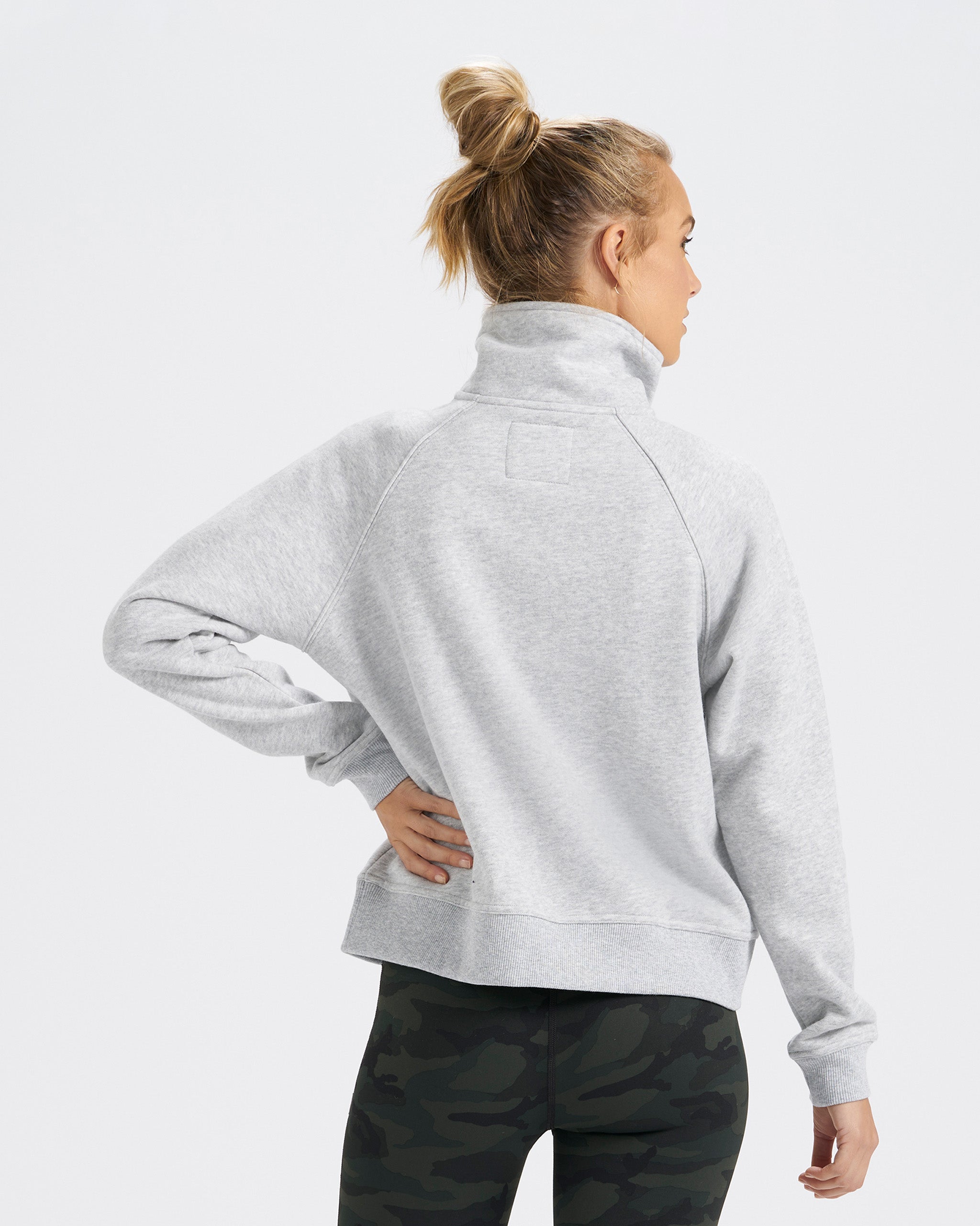 Restore Half Zip | Light Heather Grey