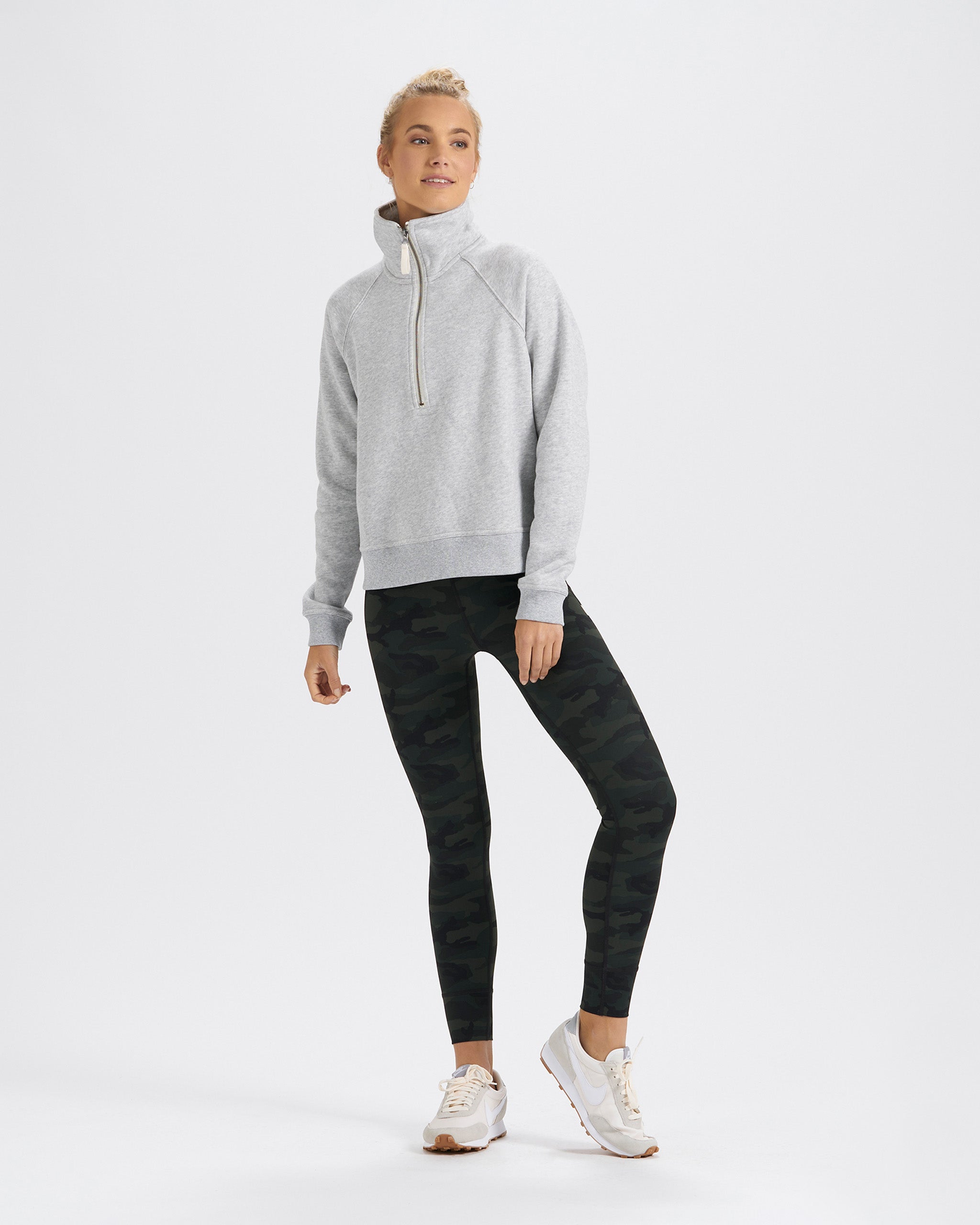 Restore Half Zip | Light Heather Grey
