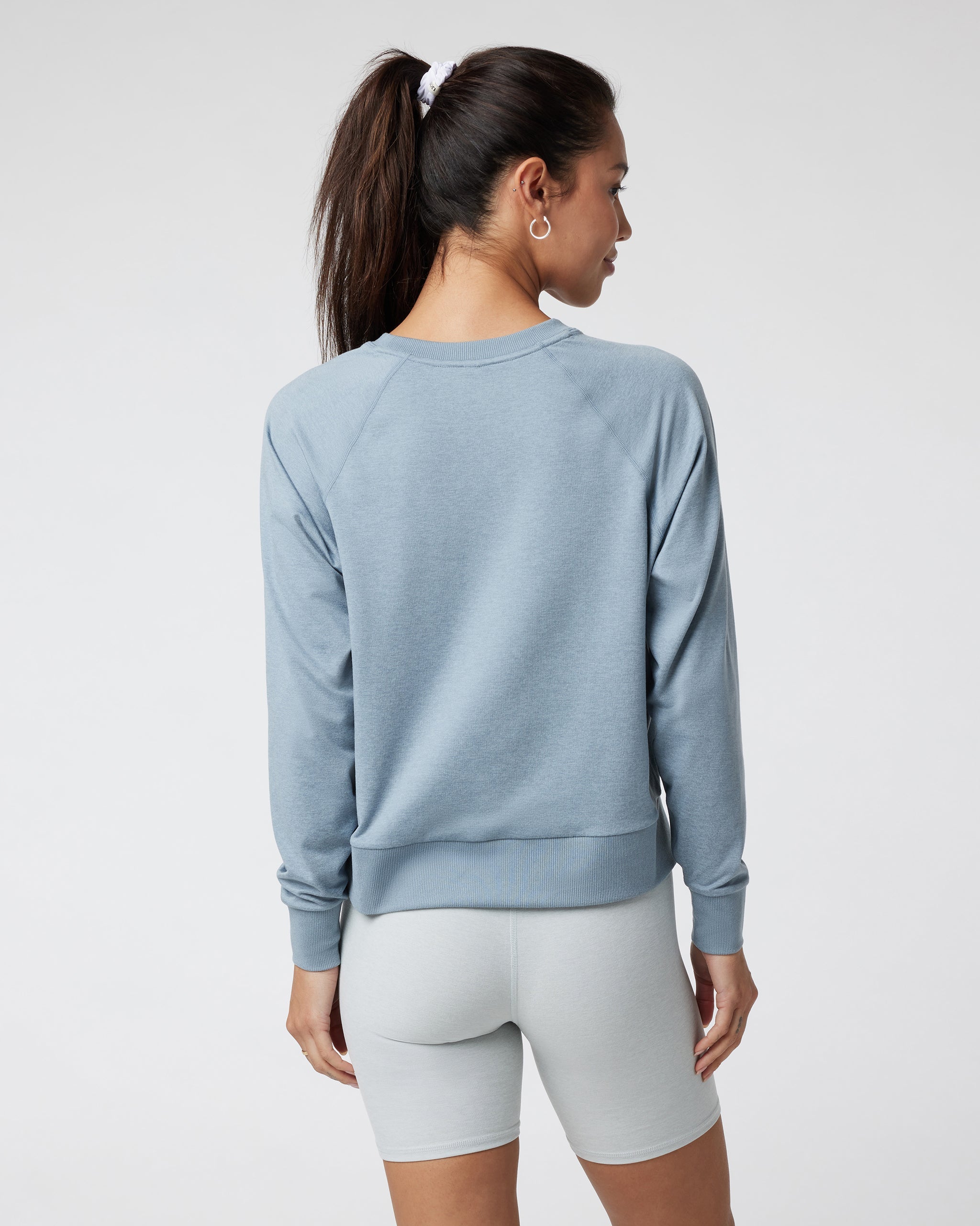 Long Sleeve Halo Crew | Flint Heather