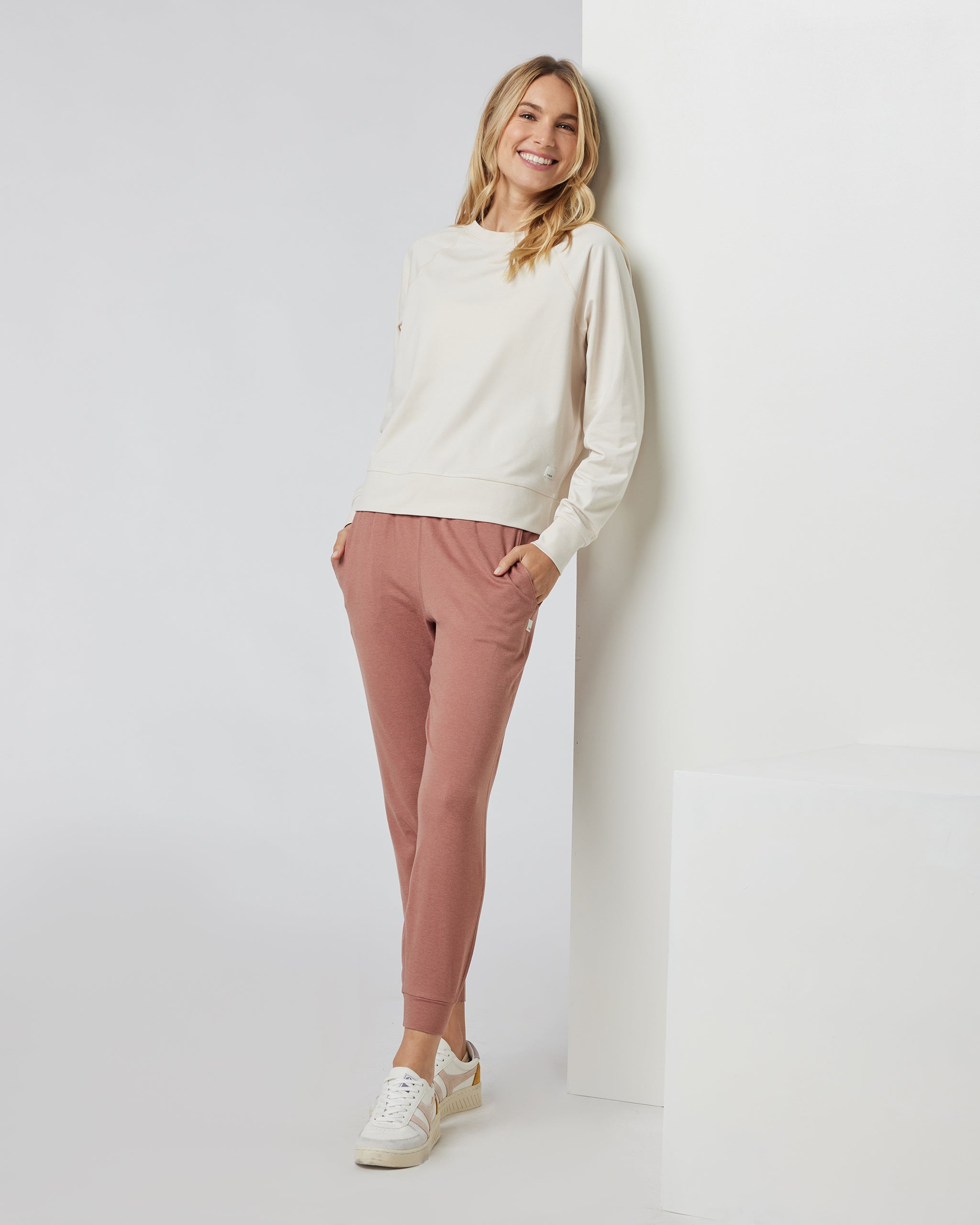 Long Sleeve Halo Crew | Milkweed Heather