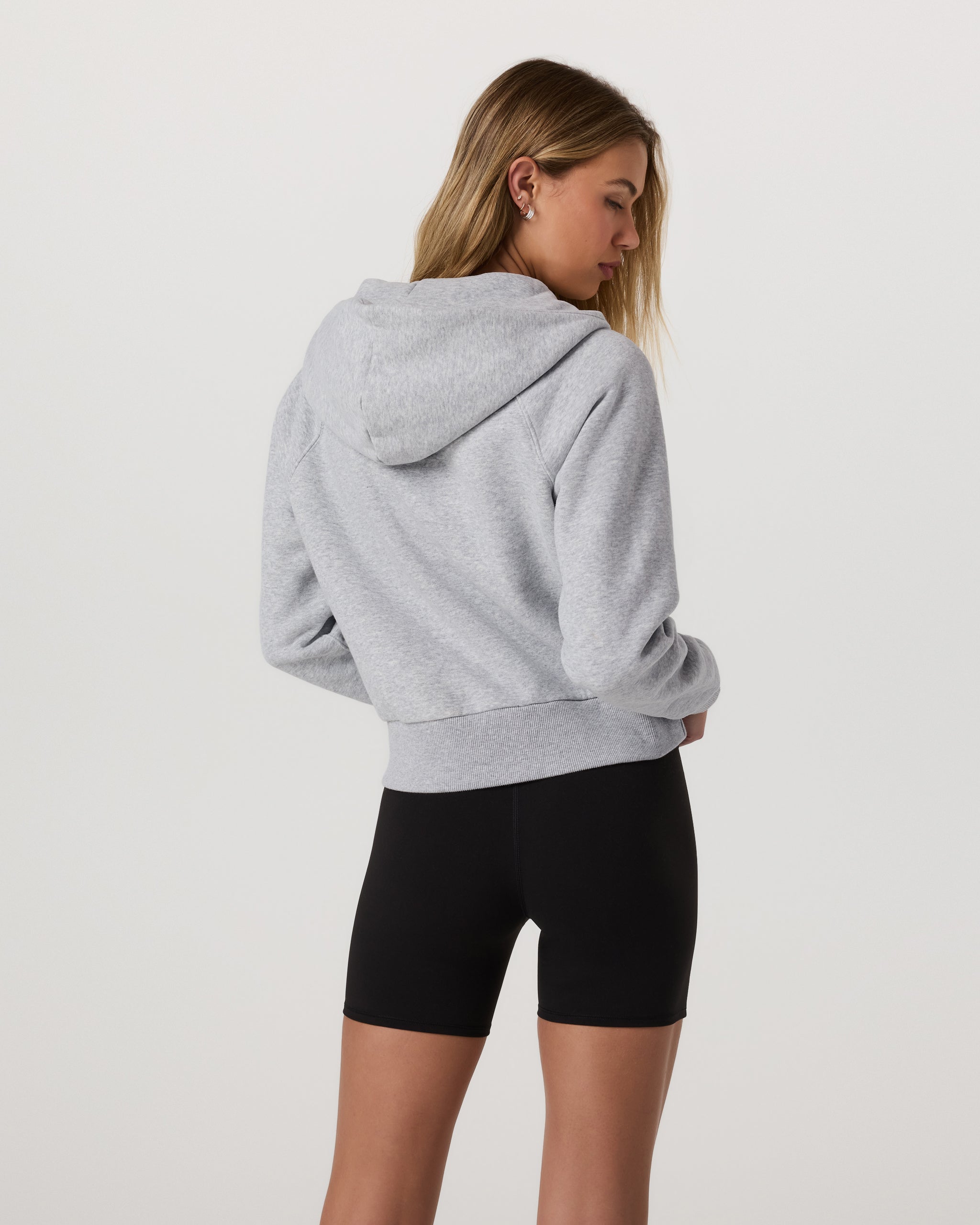 Restore Half Zip Hoodie | Light Heather Grey