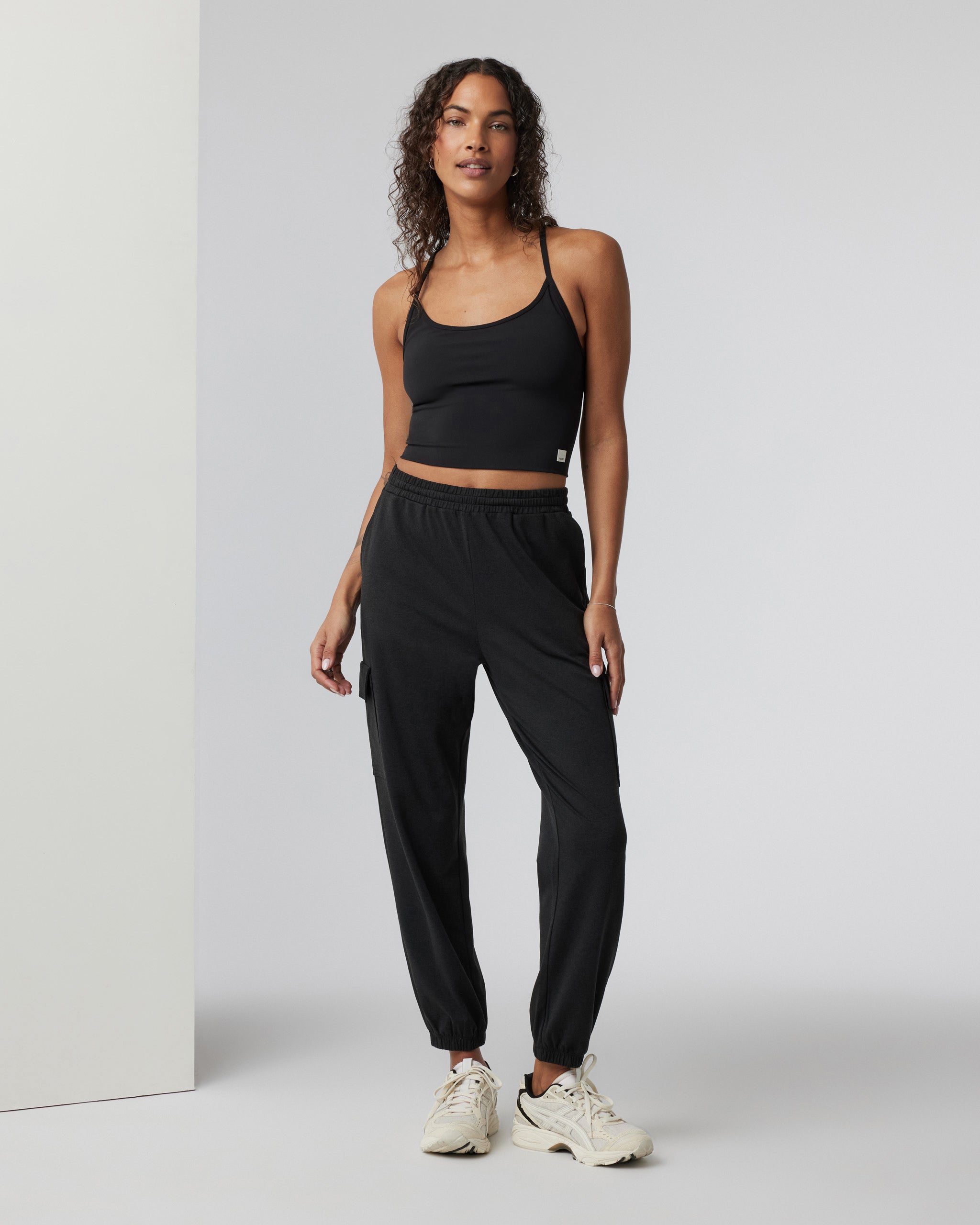 Boyfriend Cargo Sweatpant | Black Heather